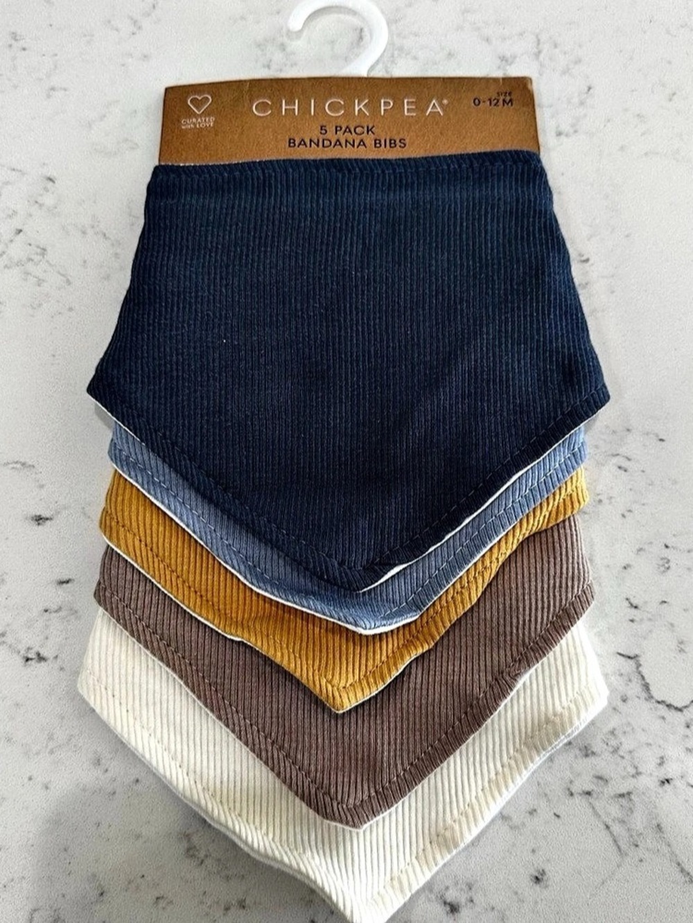 Chickpea 5 Pack Bandana Bibs Bandana Bibs Blue & Yellow 0-12M NWT